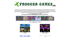 Desktop Screenshot of froggergames.net