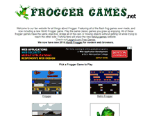 Tablet Screenshot of froggergames.net